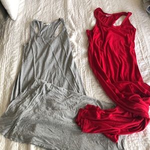 2 Racerback maxi dresses super light material perfect for summer!